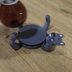 Coaster in cat shape – protect surfaces with a playful accent Zorenza